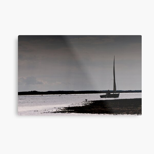 Man in Boat Metal Print