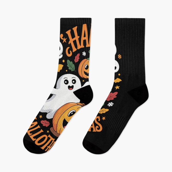 Item preview, Happy Hallothanksmas Halloween Thanksgiving Christmas designed and sold by DoorwayThreads.