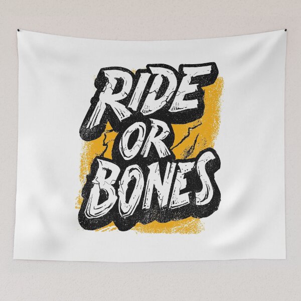 Item preview, RIDE OR BONES – Skeleton on Fixed Gear Bike | Urban Punk Cycling Art designed and sold by Absyntart.