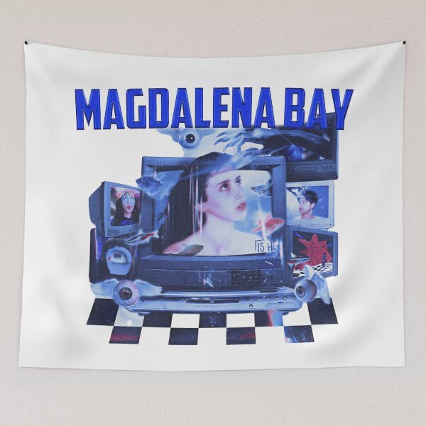 Item preview, Blue Typography Pop Duo Band designed and sold by nerdyygraphic.