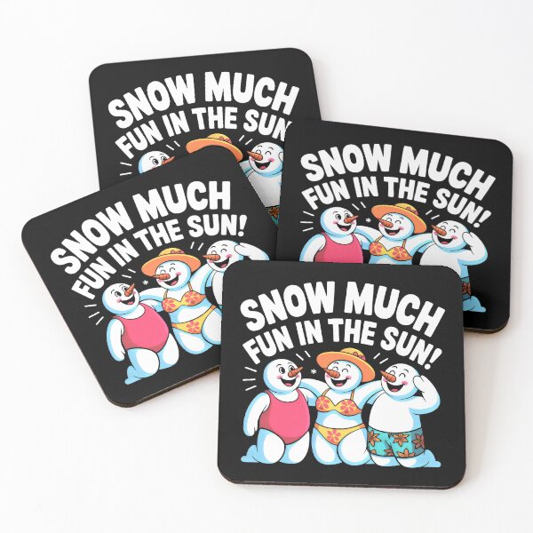 Item preview, Three Playful Snowmen Enjoying a Summer Day designed and sold by SplashTastic.