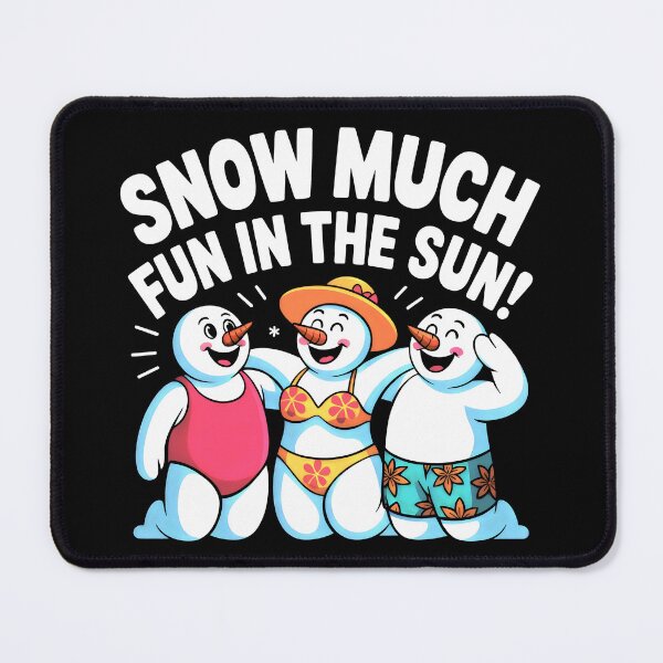 Item preview, Three Playful Snowmen Enjoying a Summer Day designed and sold by SplashTastic.