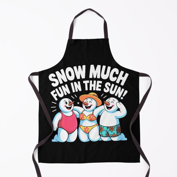 Item preview, Three Playful Snowmen Enjoying a Summer Day designed and sold by SplashTastic.