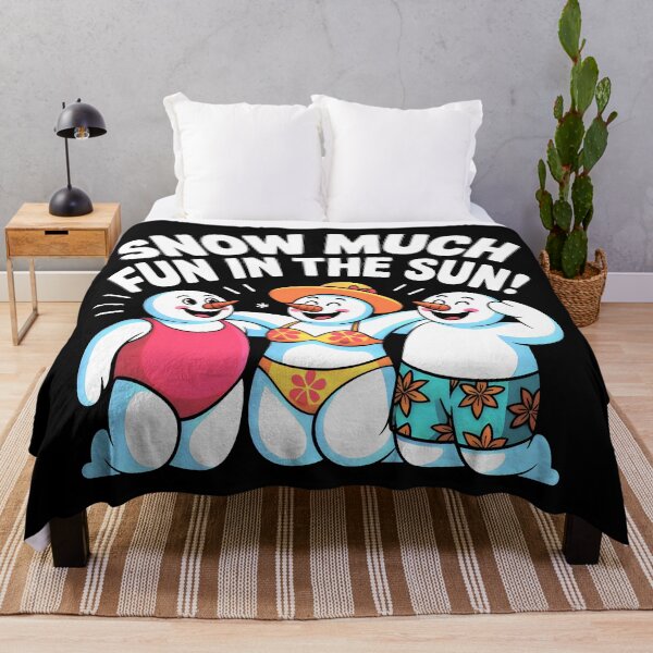 Item preview, Three Playful Snowmen Enjoying a Summer Day designed and sold by SplashTastic.