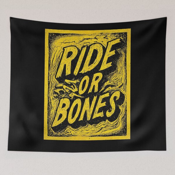 Item preview, RIDE OR BONES – Skeleton on Fixed Gear Bike | Urban Punk Cycling Art designed and sold by Absyntart.