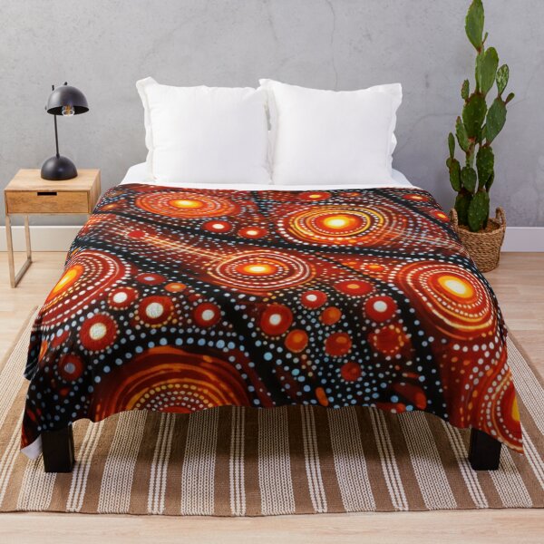 Item preview, Aboriginal Inspired Dot Art - Lava Geysers designed and sold by GrinGalore.