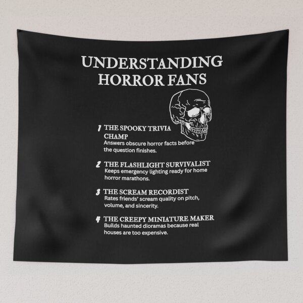 Item preview, Understanding Horror Fans – For Slasher Film Addicts – Black designed and sold by PsyFlow35.