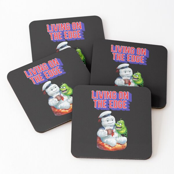 Item preview, Living On The Edge - Stay Puft Marshmallow Man and Slimer designed and sold by ArtisticDesignsbyLinda.