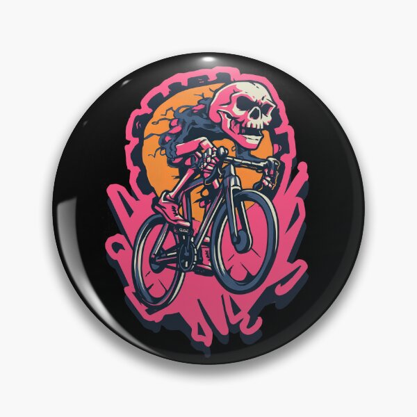 Item preview, RIDE OR BONES – Skeleton on Fixed Gear Bike | Urban Punk Cycling Art designed and sold by Absyntart.