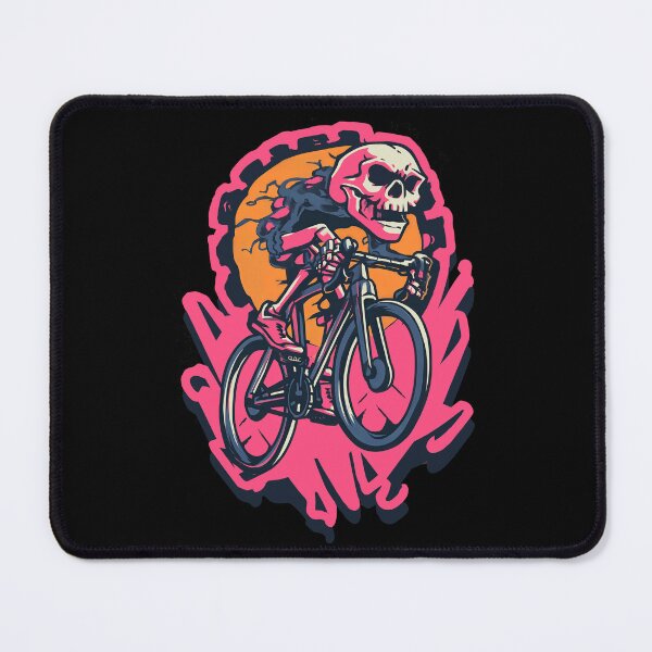 Item preview, RIDE OR BONES – Skeleton on Fixed Gear Bike | Urban Punk Cycling Art designed and sold by Absyntart.