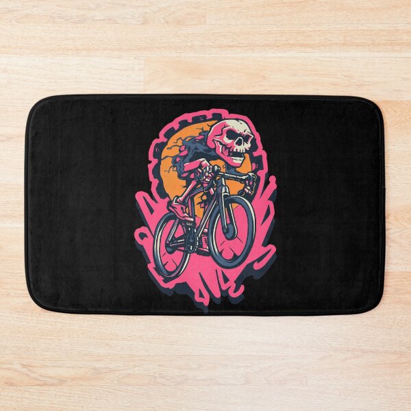 Item preview, RIDE OR BONES – Skeleton on Fixed Gear Bike | Urban Punk Cycling Art designed and sold by Absyntart.