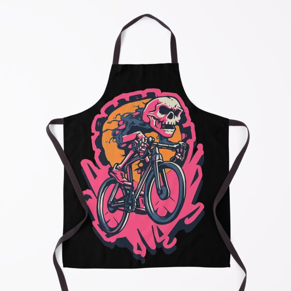 Item preview, RIDE OR BONES – Skeleton on Fixed Gear Bike | Urban Punk Cycling Art designed and sold by Absyntart.