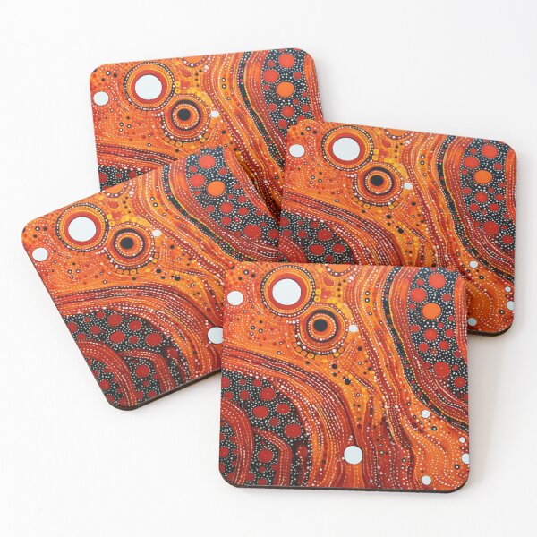 Item preview, Aboriginal Inspired Dot Art - Magma Is Coming designed and sold by GrinGalore.