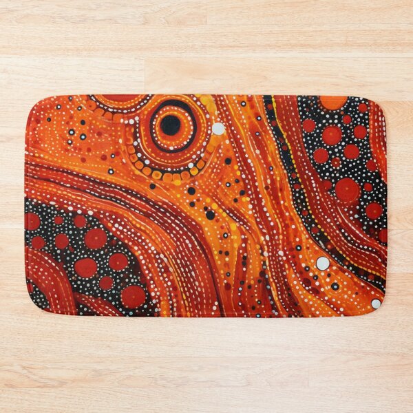Item preview, Aboriginal Inspired Dot Art - Magma Is Coming designed and sold by GrinGalore.
