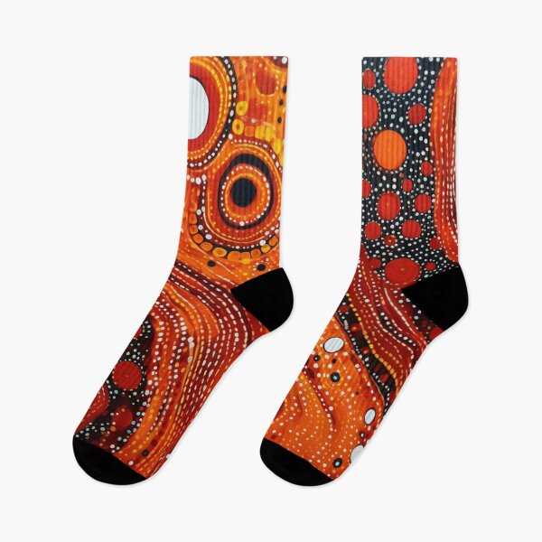 Item preview, Aboriginal Inspired Dot Art - Magma Is Coming designed and sold by GrinGalore.