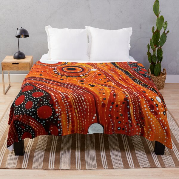 Item preview, Aboriginal Inspired Dot Art - Magma Is Coming designed and sold by GrinGalore.