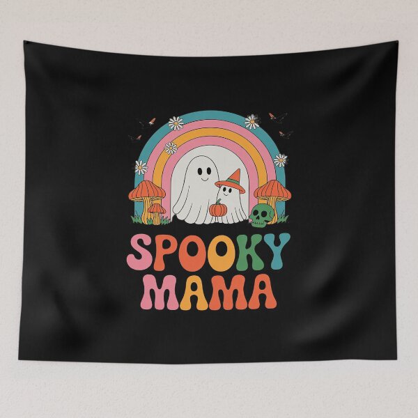 Item preview, Groovy Spooky Mama Floral Ghost Halloween Season Mommy  designed and sold by THagBlue.
