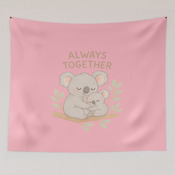 Item preview, Always Together - Cute Koala Family Illustration designed and sold by DesignShopAD.