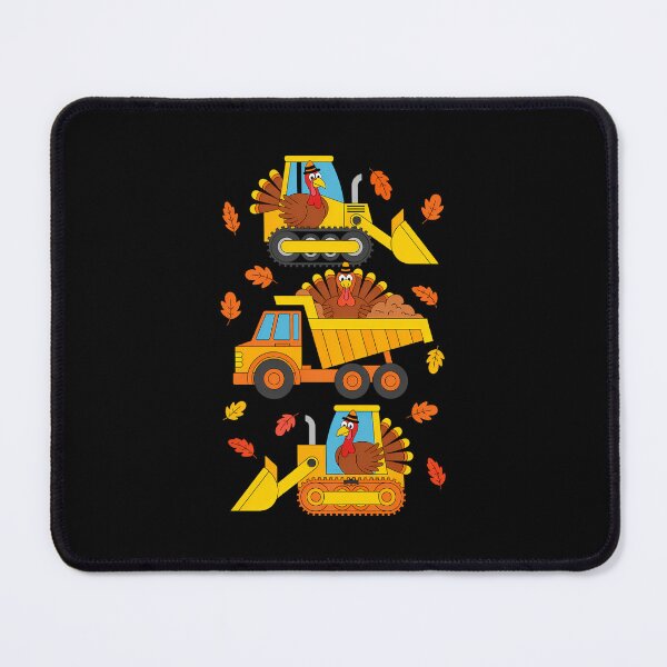 Item preview, Thanksgiving Construction Trucks Fall designed and sold by WalshDrawnLaugh.