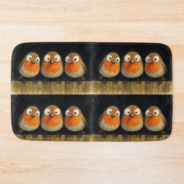 Item preview, Gorgeous Gang of Robins ' Peckish! ' BY SHiRLeY MacARTHuR designed and sold by Shirley MacArthur Art.