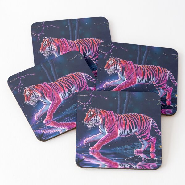 Item preview, Purple spirit tiger designed and sold by VJ-Arts.