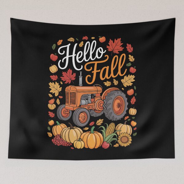 Item preview, Thanksgiving Fall Autumn Pumpkins Tractor Lovers designed and sold by WalshDrawnLaugh.
