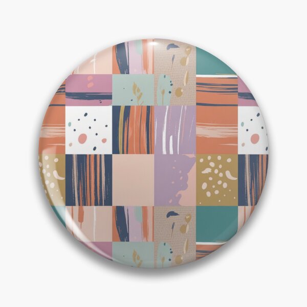 Item preview, Artistic Checkered Pattern – Abstract Mini Canvas designed and sold by VibeCraftique.
