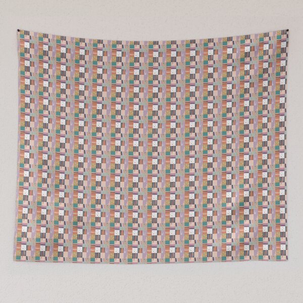 Item preview, Artistic Checkered Pattern – Abstract Mini Canvas designed and sold by VibeCraftique.