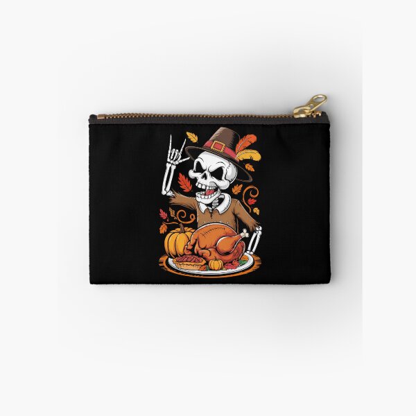 Item preview, Thanksgiving Skeleton Funny Rock Hand Fall designed and sold by WalshDrawnLaugh.