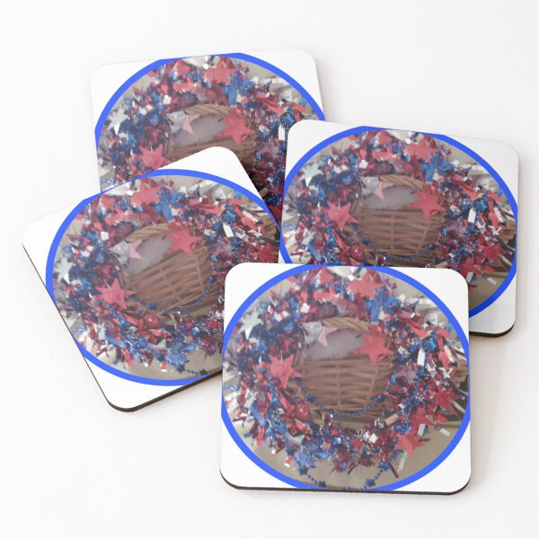 Item preview, The red white and blue wreath designed and sold by Dressmess.