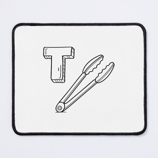 Item preview, An illustration of letter T stands for T Tongs designed and sold by rasagamastore.