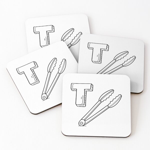 Item preview, An illustration of letter T stands for T Tongs designed and sold by rasagamastore.