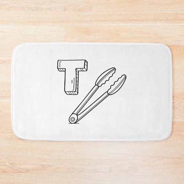 Item preview, An illustration of letter T stands for T Tongs designed and sold by rasagamastore.