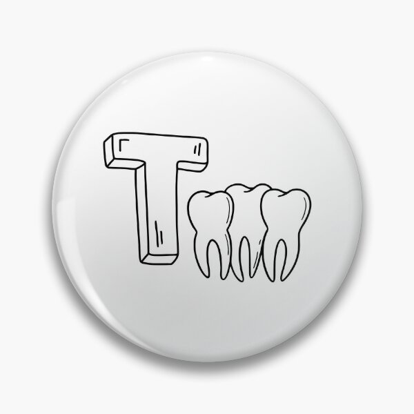 Item preview, An illustration of letter T stands for Tooth designed and sold by rasagamastore.