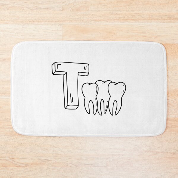 Item preview, An illustration of letter T stands for Tooth designed and sold by rasagamastore.