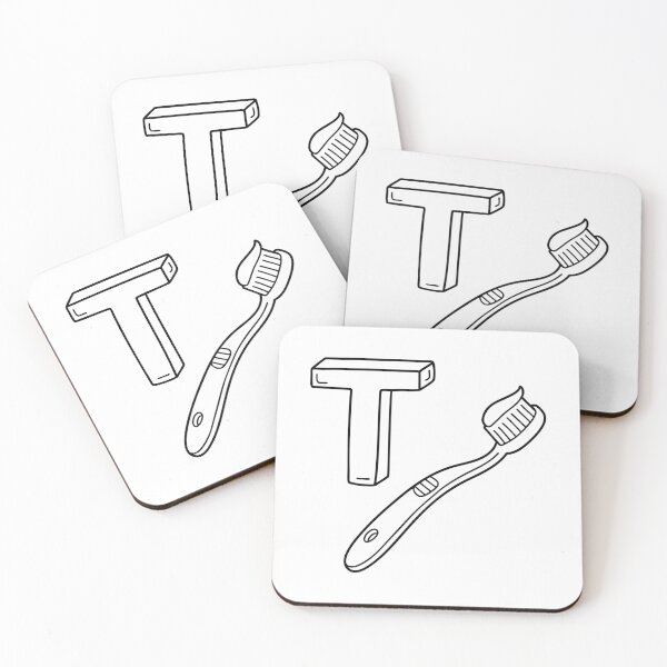 Item preview, An illustration of letter T stands for Toothbrush designed and sold by rasagamastore.
