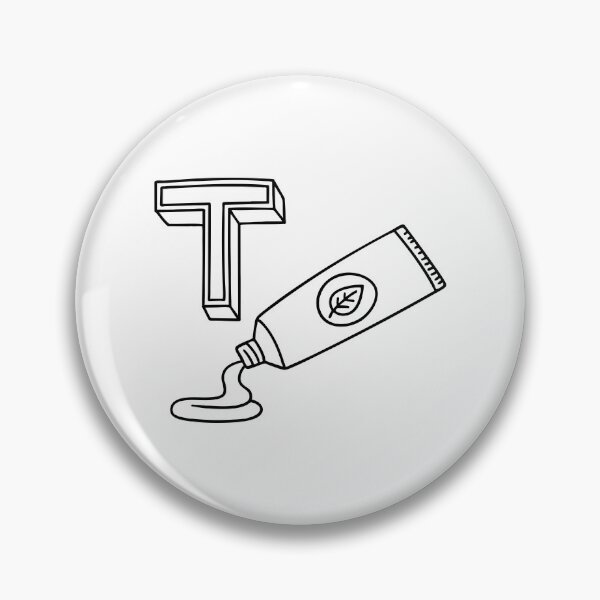 Item preview, An illustration of letter T stands for Toothpaste designed and sold by rasagamastore.