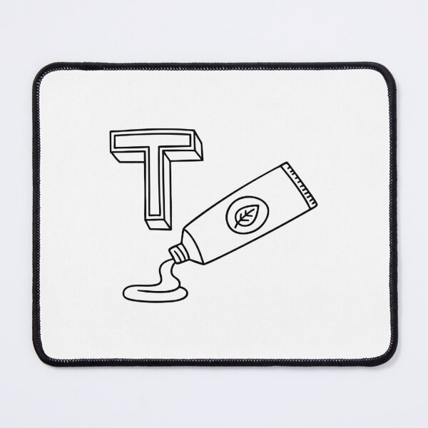 Item preview, An illustration of letter T stands for Toothpaste designed and sold by rasagamastore.