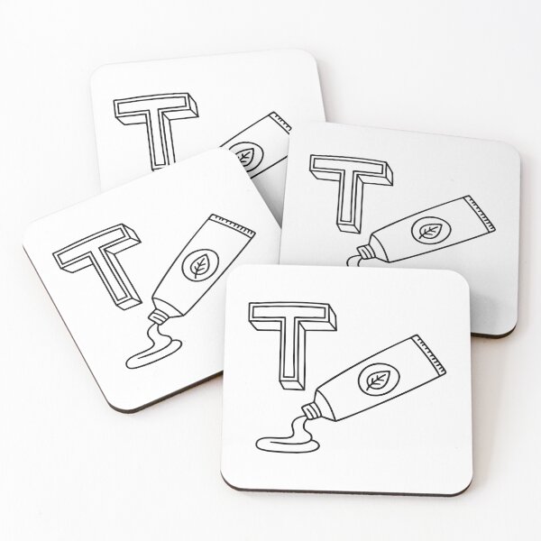 Item preview, An illustration of letter T stands for Toothpaste designed and sold by rasagamastore.