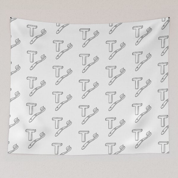 Item preview, An illustration of letter T stands for Toothbrush designed and sold by rasagamastore.