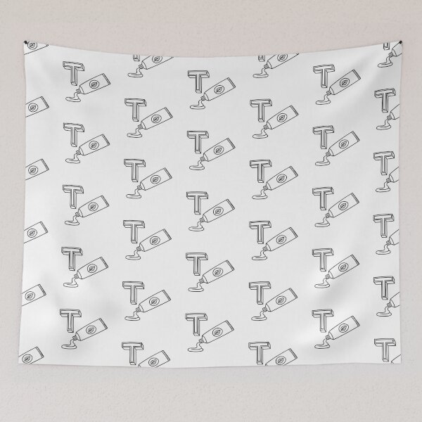 Item preview, An illustration of letter T stands for Toothpaste designed and sold by rasagamastore.