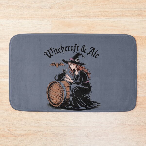 Item preview, Witchcraft & Ale – Halloween Witch on Beer Barrel designed and sold by WikaKowalczyk.