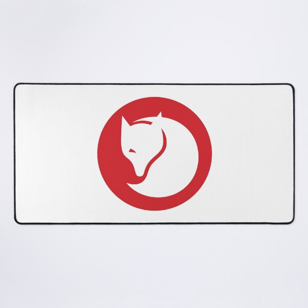 Item preview, White Arctic Fox on Red Circle designed and sold by Orinoriant.