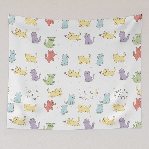 Item preview, Whimsical Rainbow Cats designed and sold by Elyshia-RandomCuties.