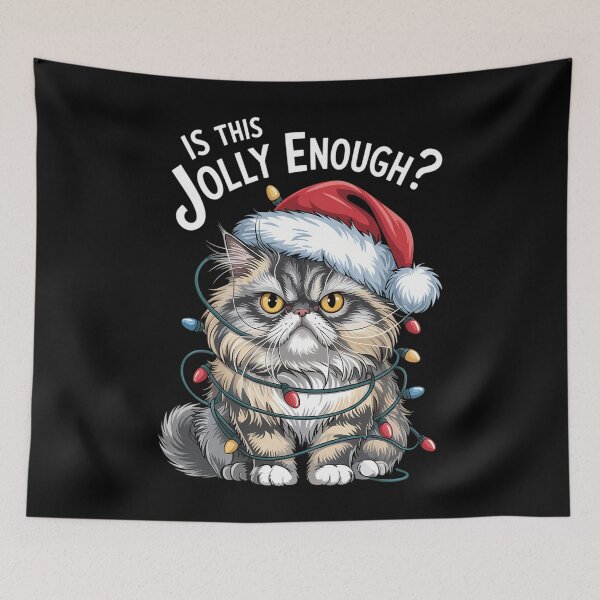 Item preview, Christmas Cat Funny Holiday designed and sold by WalshDrawnLaugh.