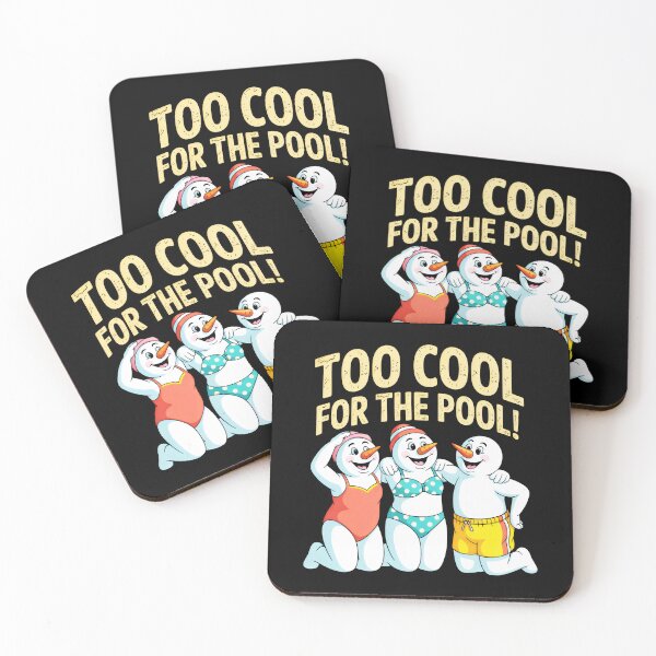 Item preview, Smiling Snowmen Pool Party with a Touch of Summer Irony designed and sold by SplashTastic.