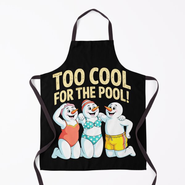 Item preview, Smiling Snowmen Pool Party with a Touch of Summer Irony designed and sold by SplashTastic.