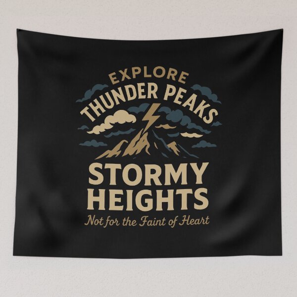 Item preview, Brave the Storms at Thunder Peaks designed and sold by EdvvinStudios.