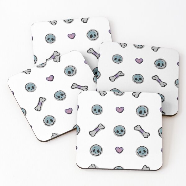 Item preview, Cute Skulls Pattern designed and sold by AlwaysHollyJo.
