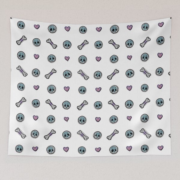 Item preview, Cute Skulls Pattern designed and sold by AlwaysHollyJo.